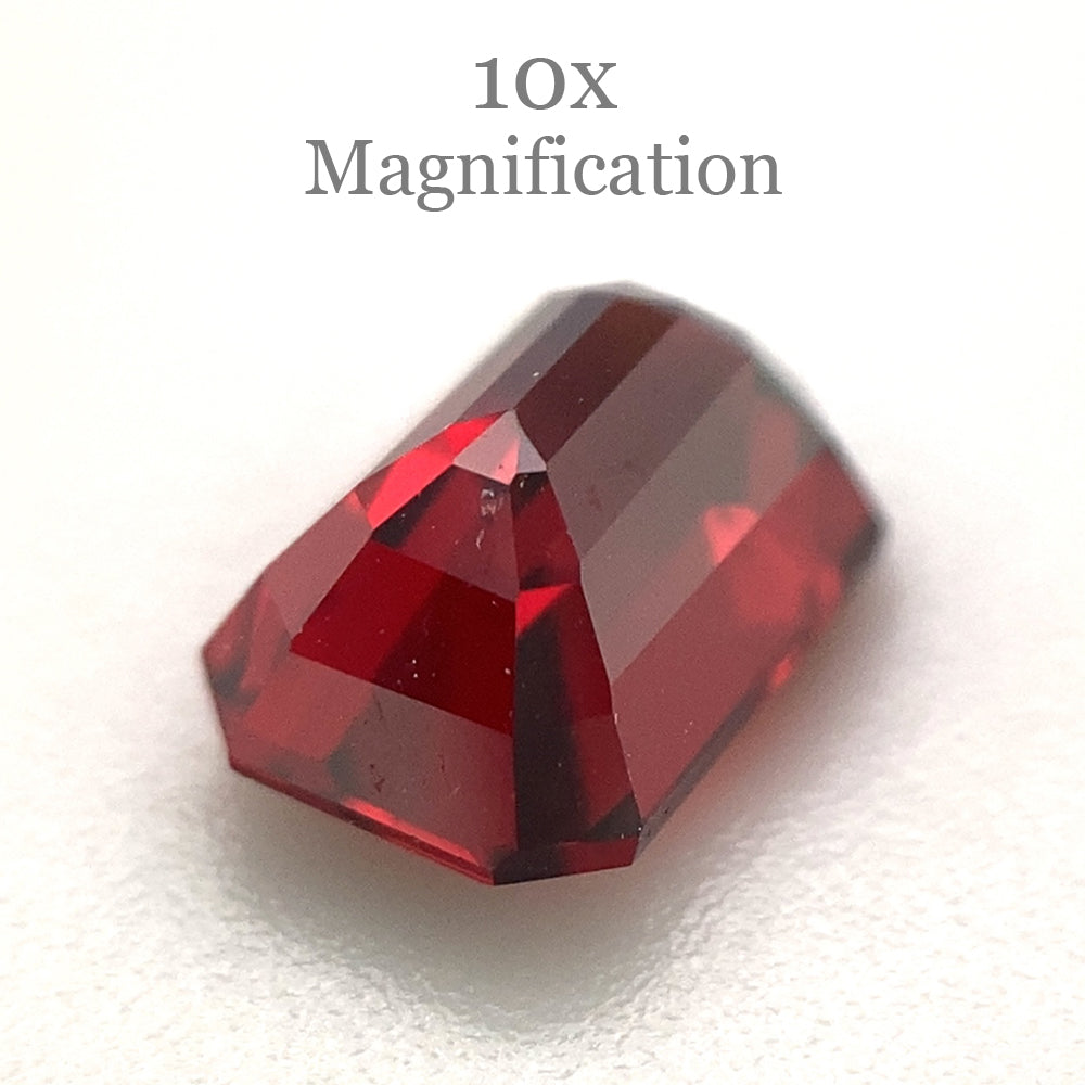 1.33ct Octagonal/Emerald Cut Orangy Red Spinel GIA Certified Burma (Myanmar) Unheated - Skyjems Wholesale Gemstones