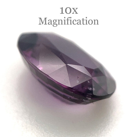3ct Oval Purple Spinel GIA Certified Unheated