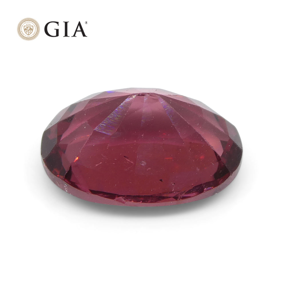 3.39ct Oval Red Spinel GIA Certified Mahenge, Tanzania Unheated - Skyjems Wholesale Gemstones