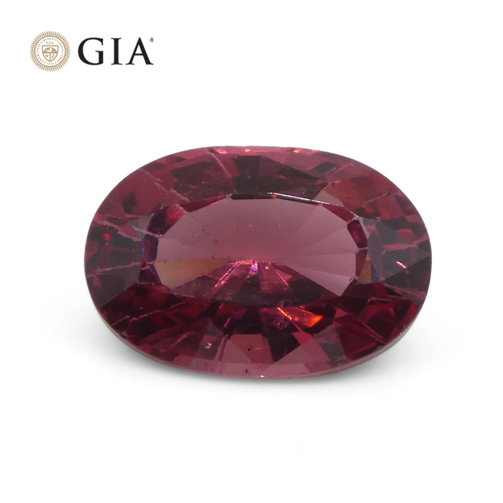 3.39ct Oval Red Spinel GIA Certified Mahenge, Tanzania Unheated - Skyjems Wholesale Gemstones