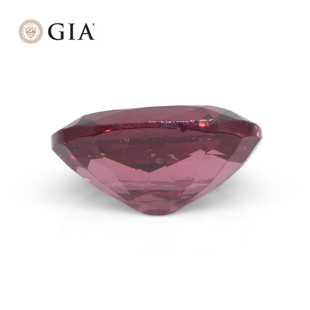 3.39ct Oval Red Spinel GIA Certified Mahenge, Tanzania Unheated - Skyjems Wholesale Gemstones