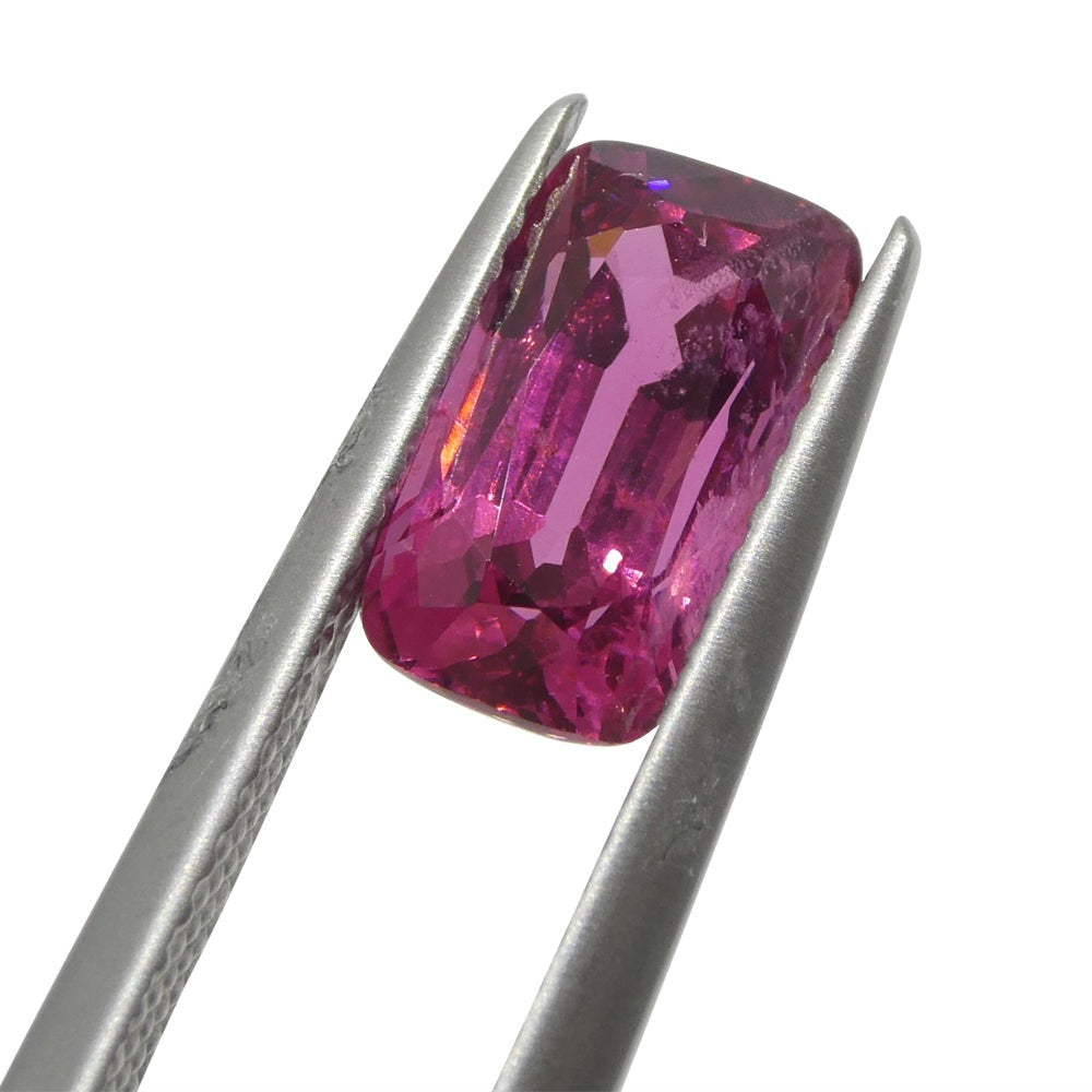 2.74ct Cushion Purplish Pink Spinel GIA Certified Tanzania Unheated - Skyjems Wholesale Gemstones