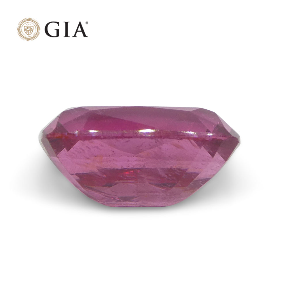 2.74ct Cushion Purplish Pink Spinel GIA Certified Tanzania Unheated - Skyjems Wholesale Gemstones