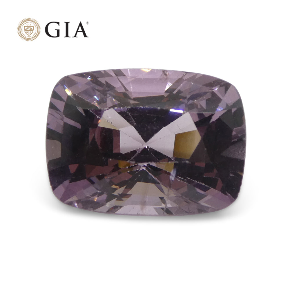 5.21ct Cushion Purple-Pink Spinel GIA Certified  Unheated - Skyjems Wholesale Gemstones