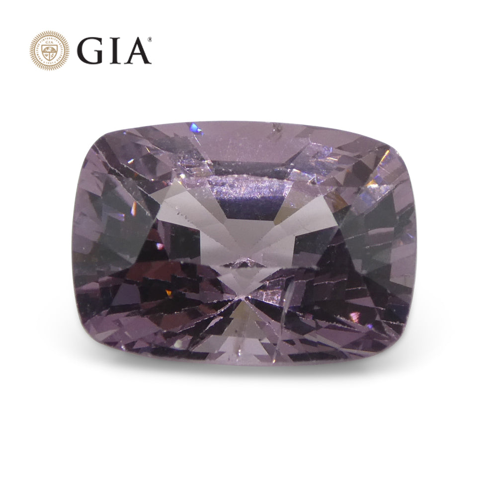 5.21ct Cushion Purple-Pink Spinel GIA Certified  Unheated - Skyjems Wholesale Gemstones