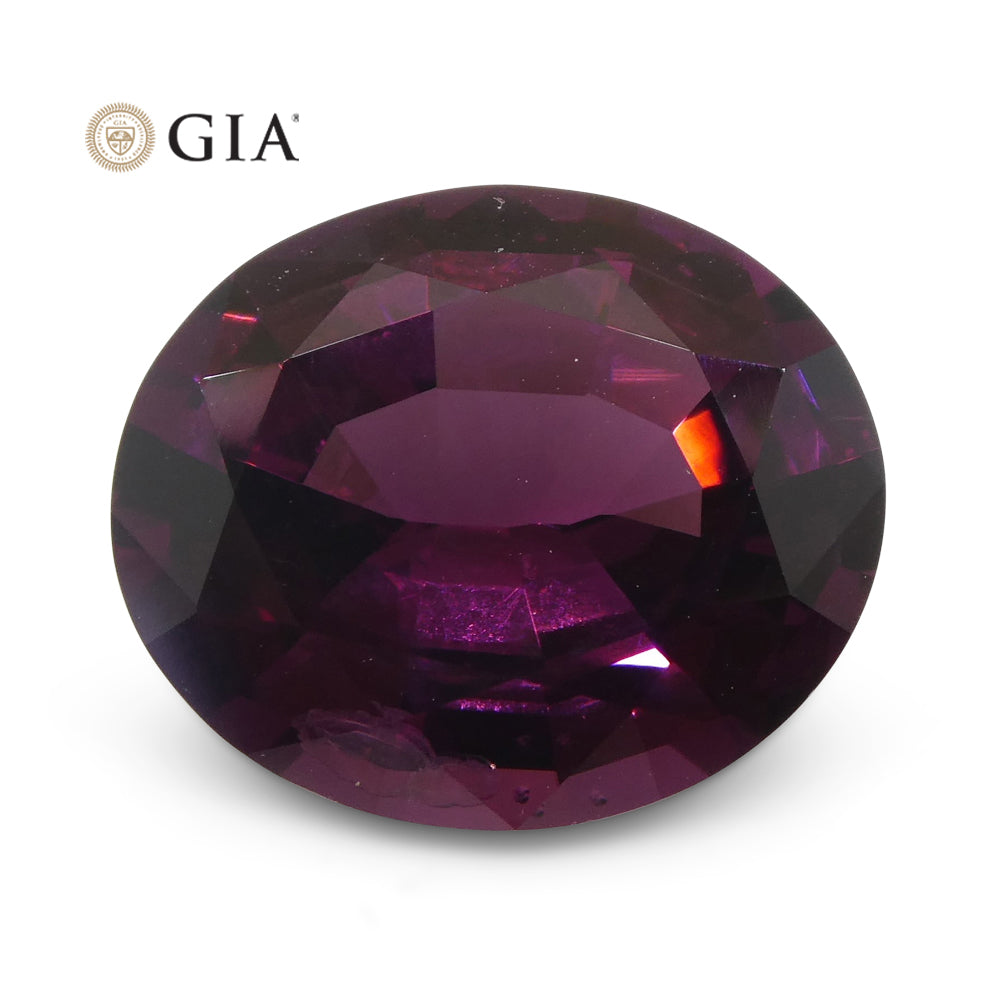 Spinel 7.43 cts 13.81 x 11.57 x 6.52 mm Oval Red-Purple  $7400