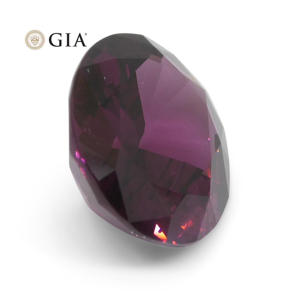 7.43ct Oval Red-Purple Spinel GIA Certified Unheated - Skyjems Wholesale Gemstones