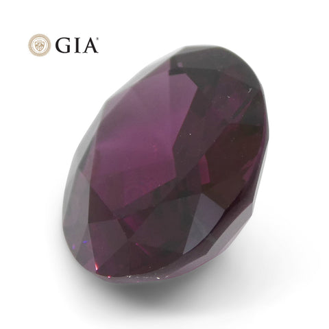 7.43ct Oval Red-Purple Spinel GIA Certified Unheated