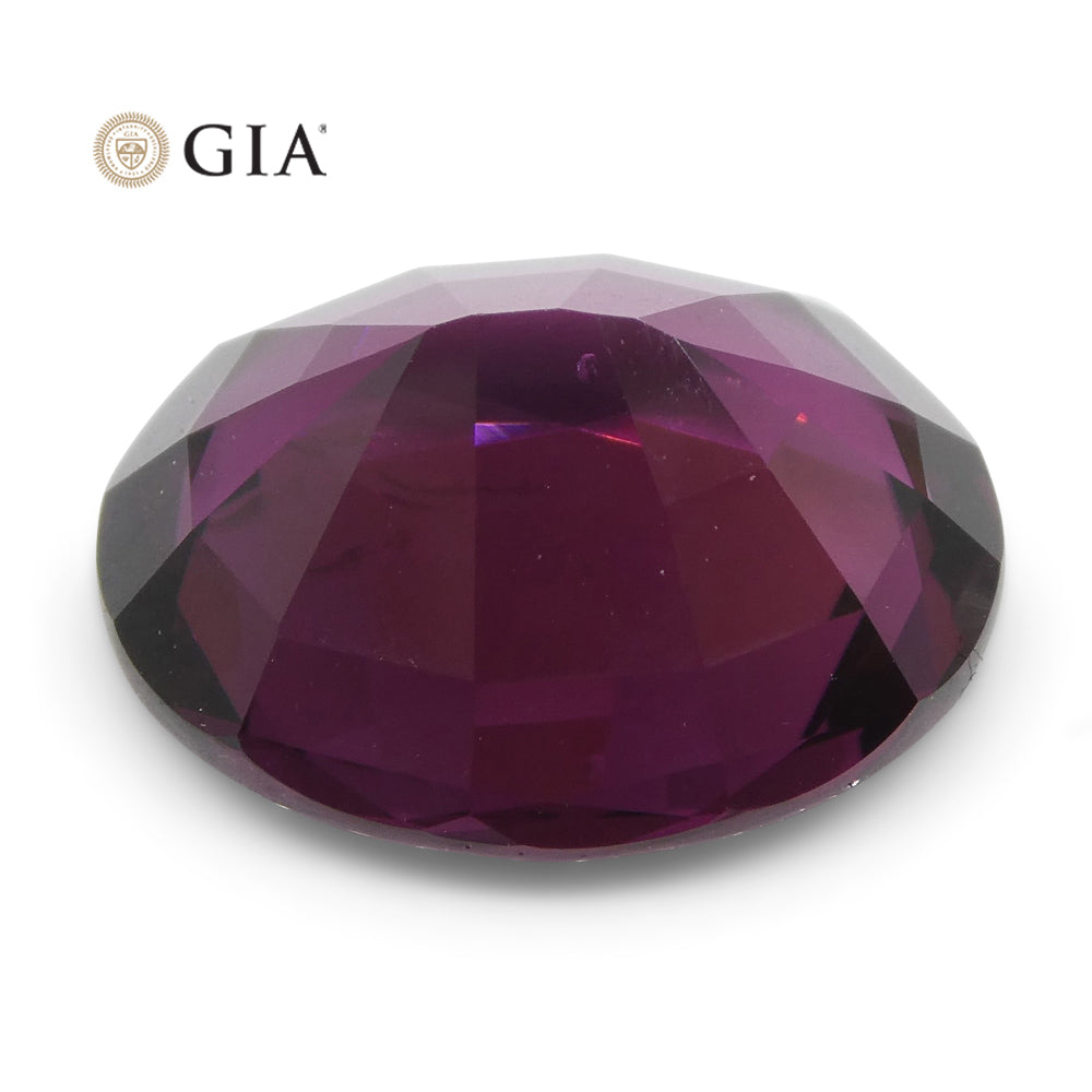 7.43ct Oval Red-Purple Spinel GIA Certified Unheated - Skyjems Wholesale Gemstones