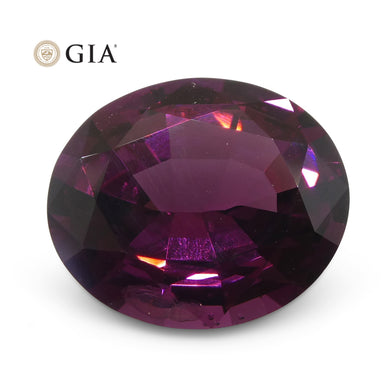 7.43ct Oval Red-Purple Spinel GIA Certified Unheated - Skyjems Wholesale Gemstones