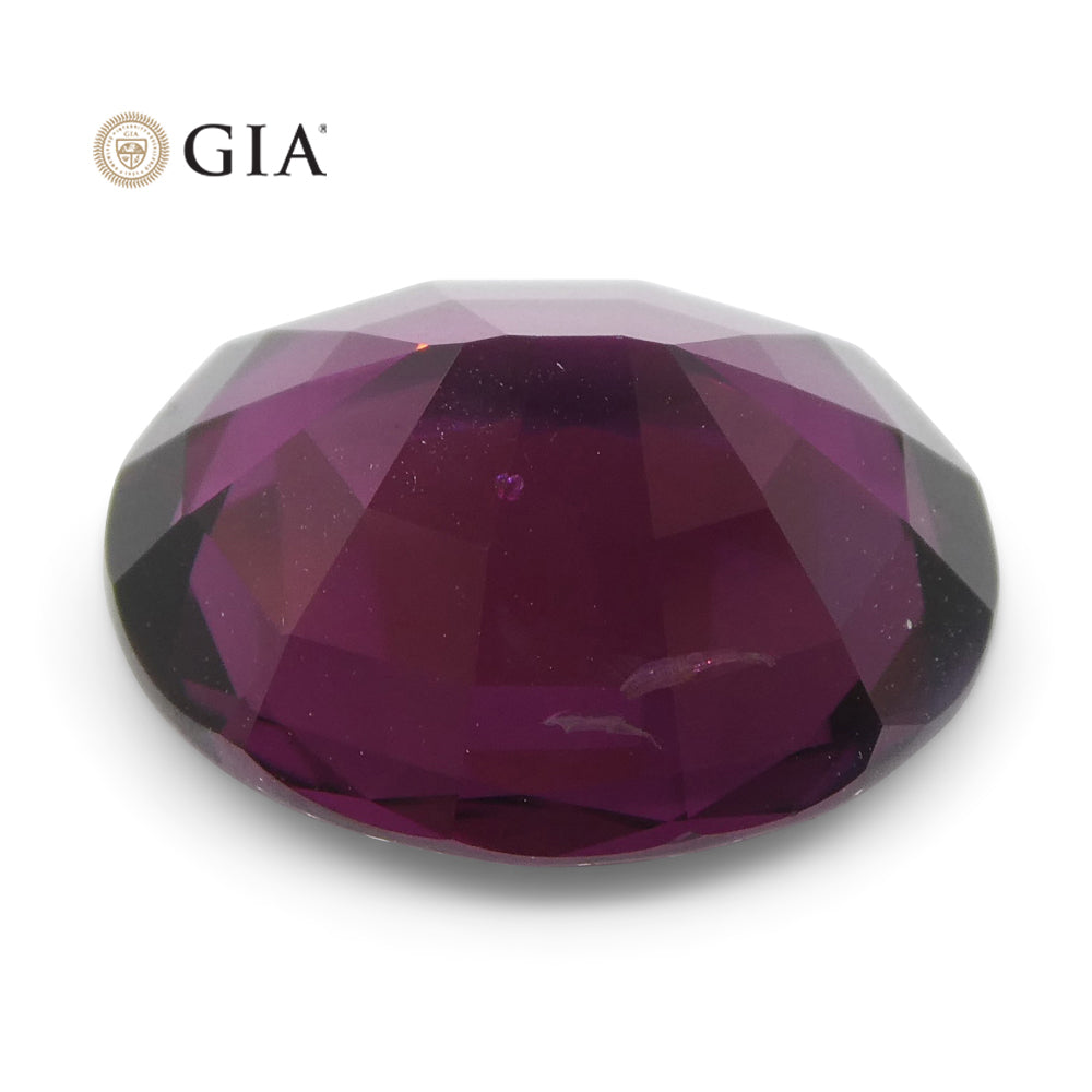 7.43ct Oval Red-Purple Spinel GIA Certified Unheated - Skyjems Wholesale Gemstones