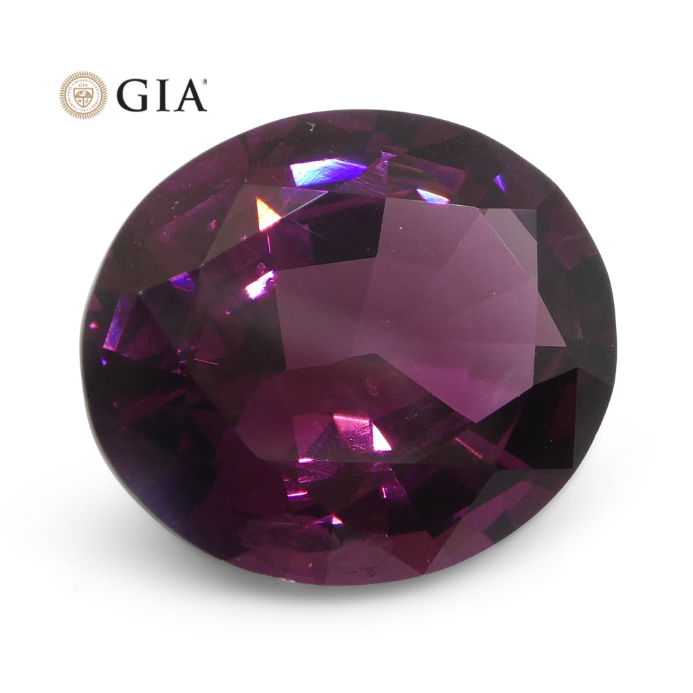 7.43ct Oval Red-Purple Spinel GIA Certified Unheated - Skyjems Wholesale Gemstones