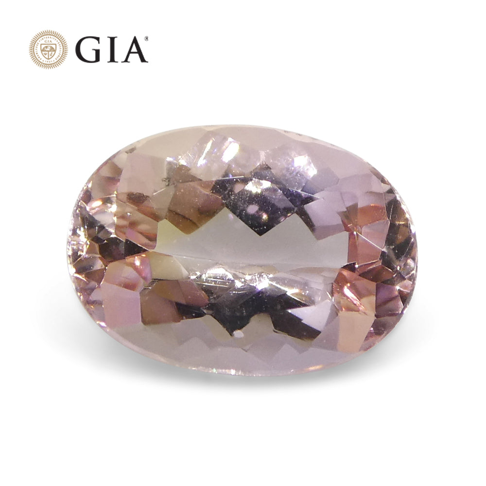 1.35ct Oval Orangy Pink Topaz GIA Certified - Skyjems Wholesale Gemstones