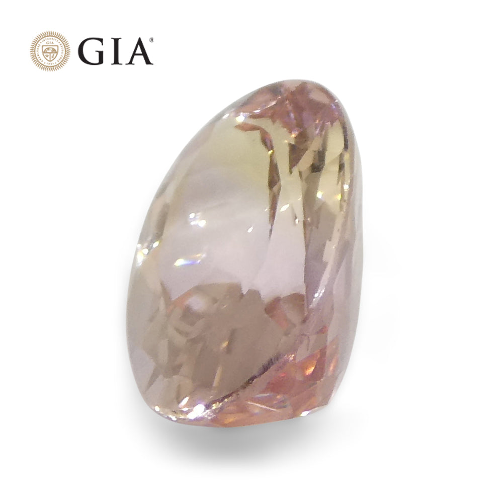 1.35ct Oval Orangy Pink Topaz GIA Certified - Skyjems Wholesale Gemstones