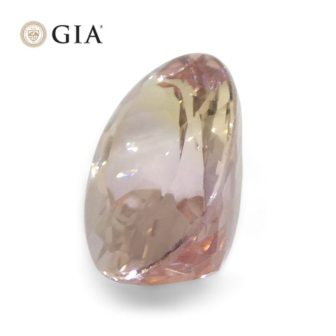 1.35ct Oval Orangy Pink Topaz GIA Certified