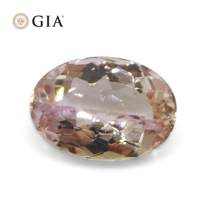 1.5ct Oval Orange-Pink Topaz GIA Certified - Skyjems Wholesale Gemstones