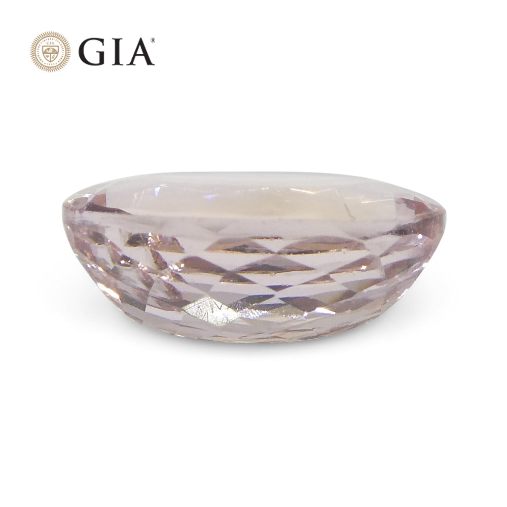 1.5ct Oval Brazilian Orange-Pink Imperial Topaz, GIA Certified Gemstone from SkyJems' Premium Colored Stone Collection