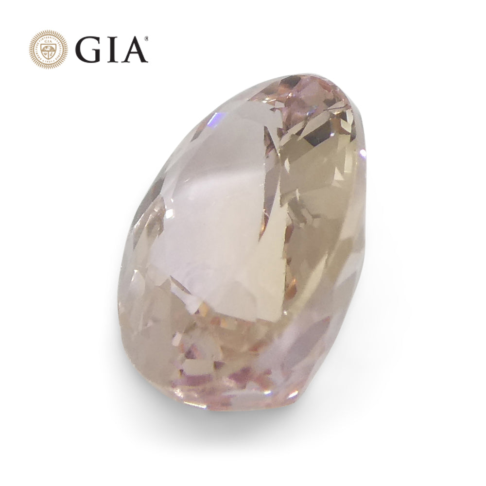 1.5ct Oval Brazilian Orange-Pink Imperial Topaz, GIA Certified Gemstone from SkyJems Rare Gem Collection