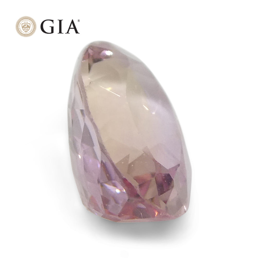 1.16ct Oval Orangy Pink Imperial Topaz from Brazil, GIA Certified Gemstone by SkyJems Canadian Fine Gems