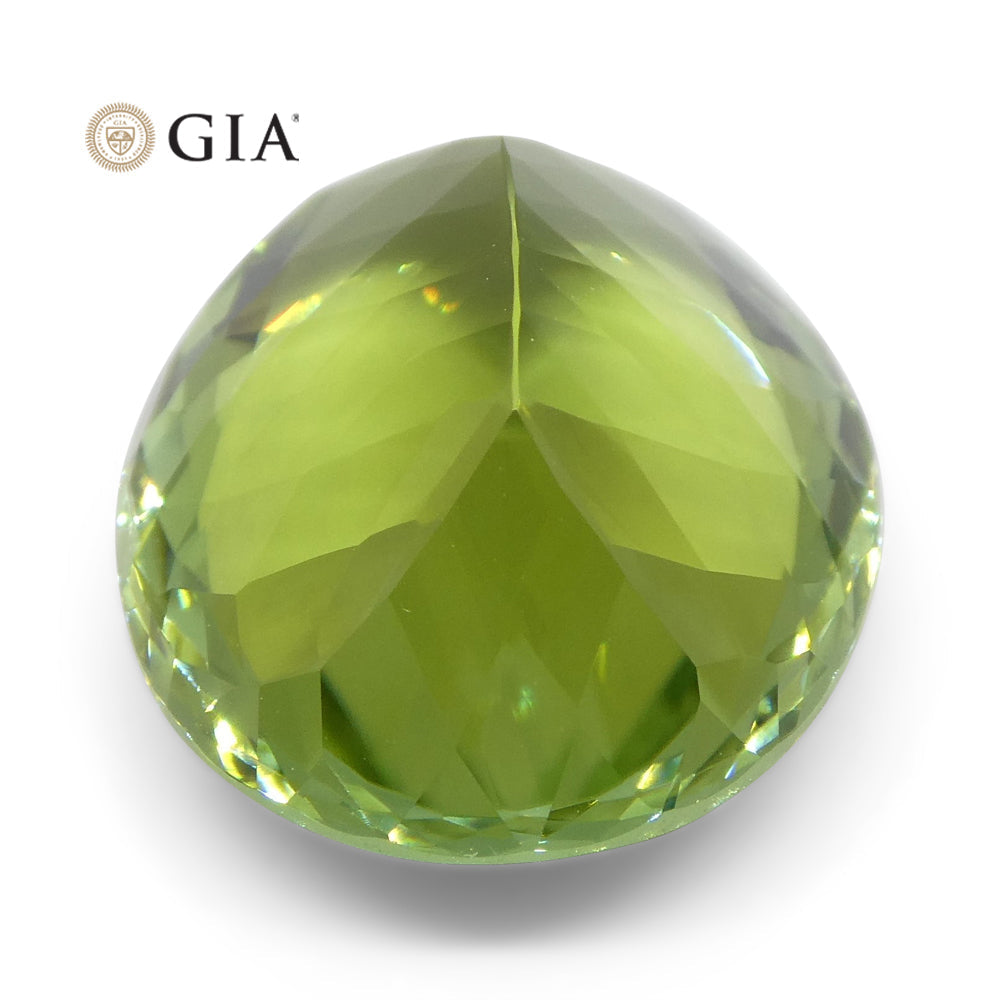 9.30ct Oval Verdelite Green Tourmaline GIA Certified - Skyjems Wholesale Gemstones