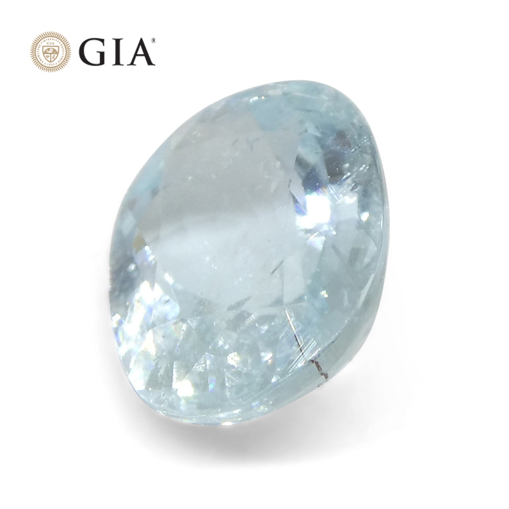 1.87ct Oval Greenish Blue Paraiba Tourmaline GIA Certified Mozambique - Skyjems Wholesale Gemstones