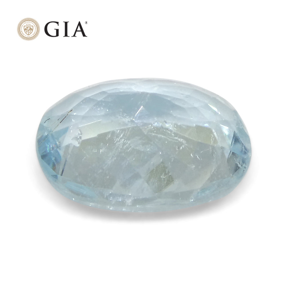 1.87ct Oval Greenish Blue Paraiba Tourmaline GIA Certified Mozambique - Skyjems Wholesale Gemstones