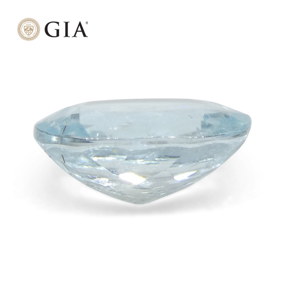 1.87ct Oval Greenish Blue Paraiba Tourmaline GIA Certified Mozambique - Skyjems Wholesale Gemstones