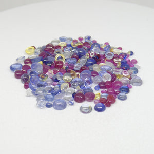 1.00ct Round Cabochon Tutti Frutti Mixed Sapphire & Ruby - Skyjems Wholesale Gemstones