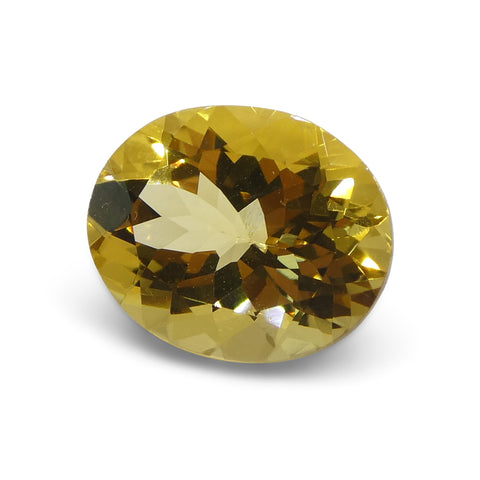 3.3ct Oval Yellow Heliodor from Brazil