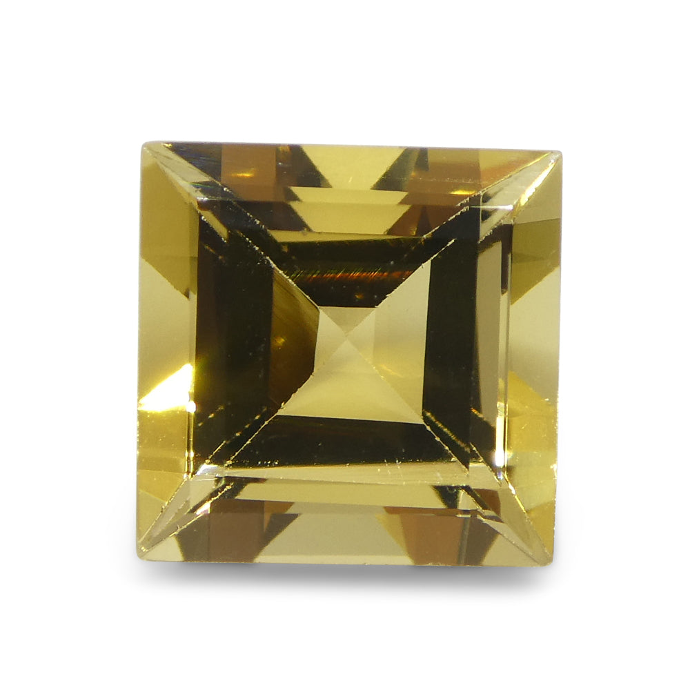 2.51ct Square Yellow Heliodor from Brazil - Skyjems Wholesale Gemstones