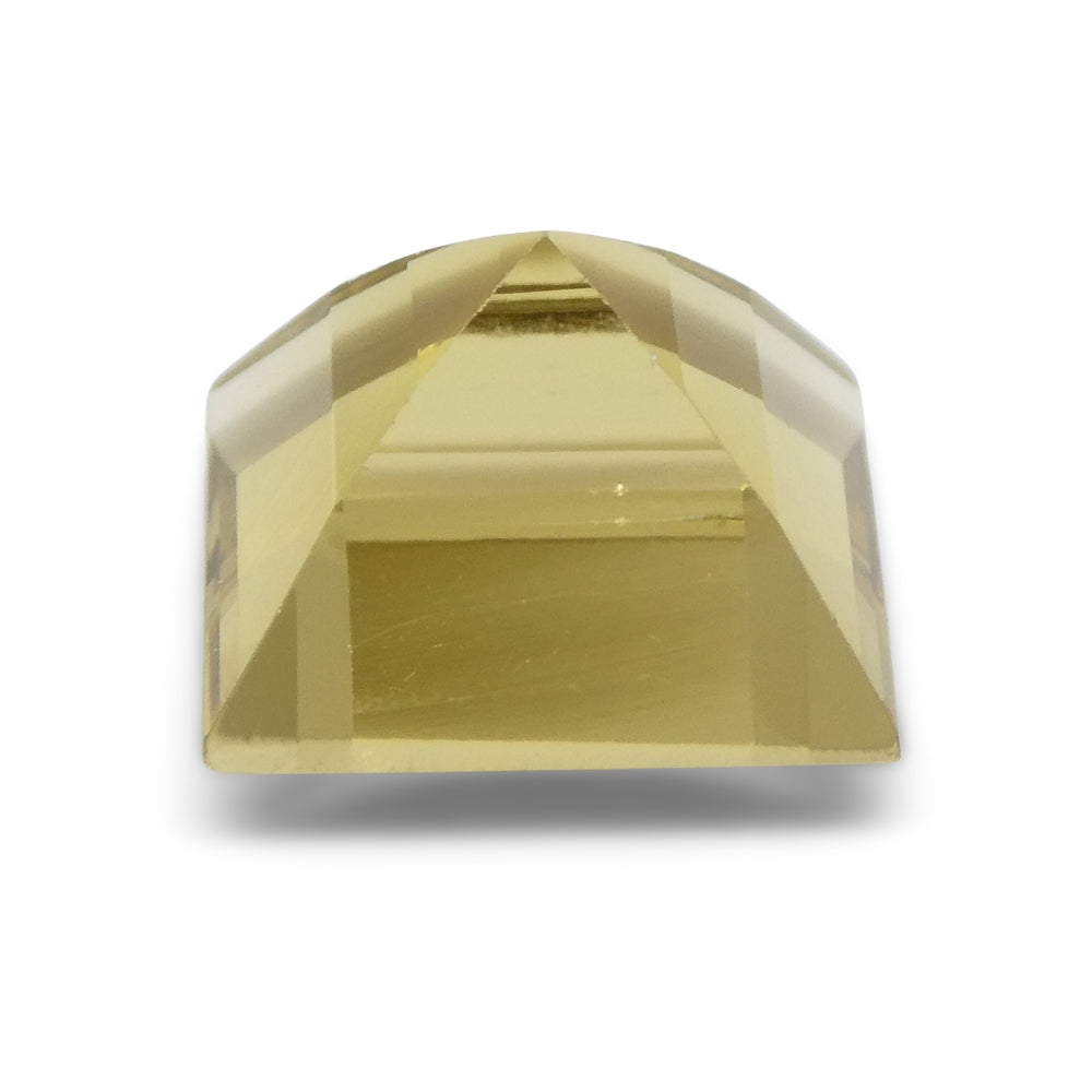 2.51ct Square Brazilian Heliodor, golden yellow beryl gemstone from SkyJems premium colored gem collection