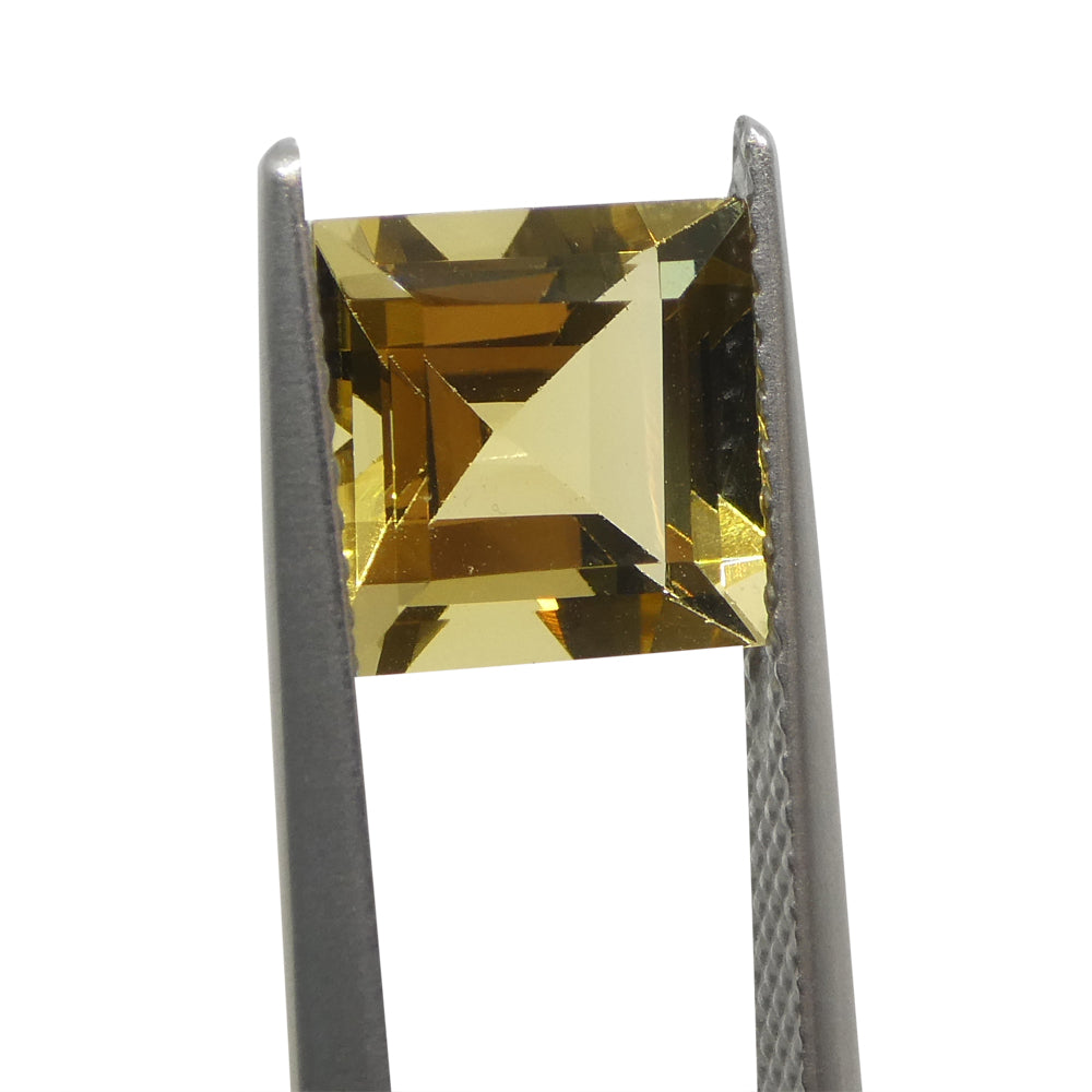 2.51ct Square Golden Yellow Heliodor Beryl from Brazil, premium single gemstone by SkyJems Canadian gem specialists