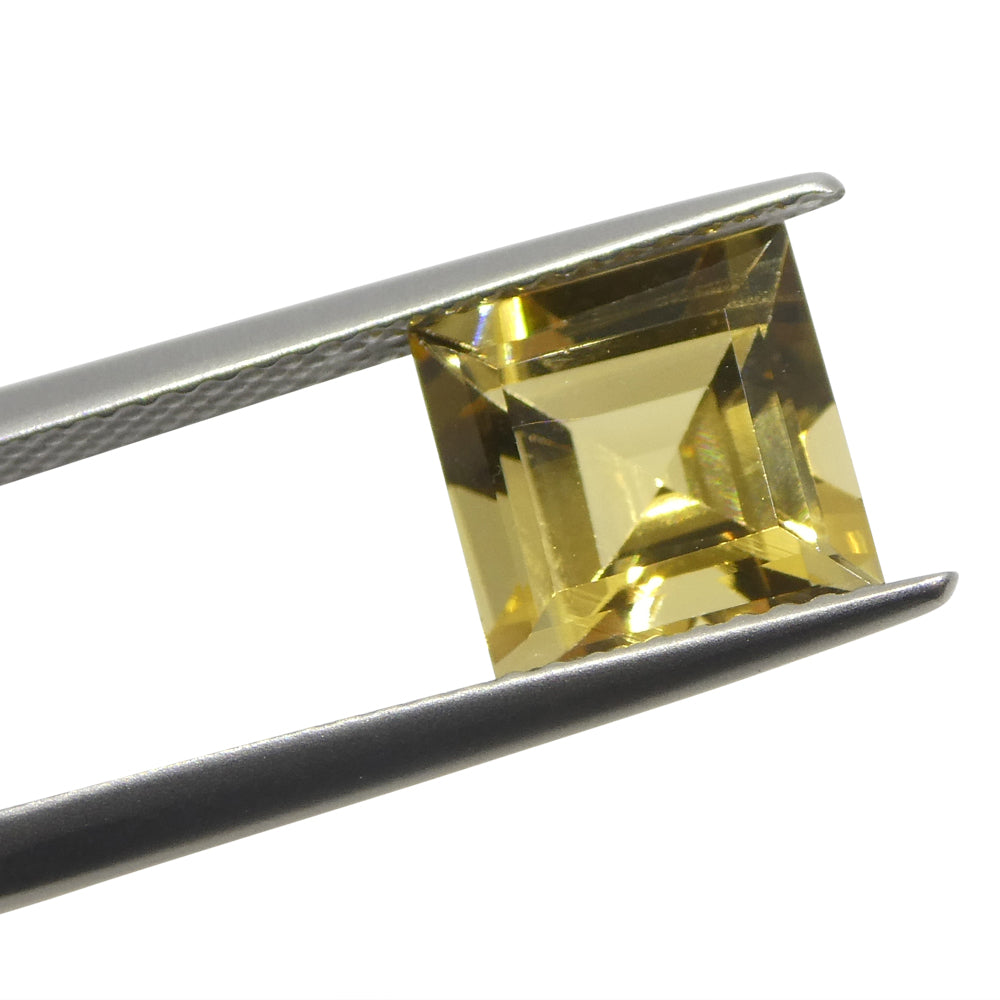 2.51ct Square Golden Yellow Heliodor Beryl from Brazil, premium single gemstone by SkyJems Canadian gem specialists