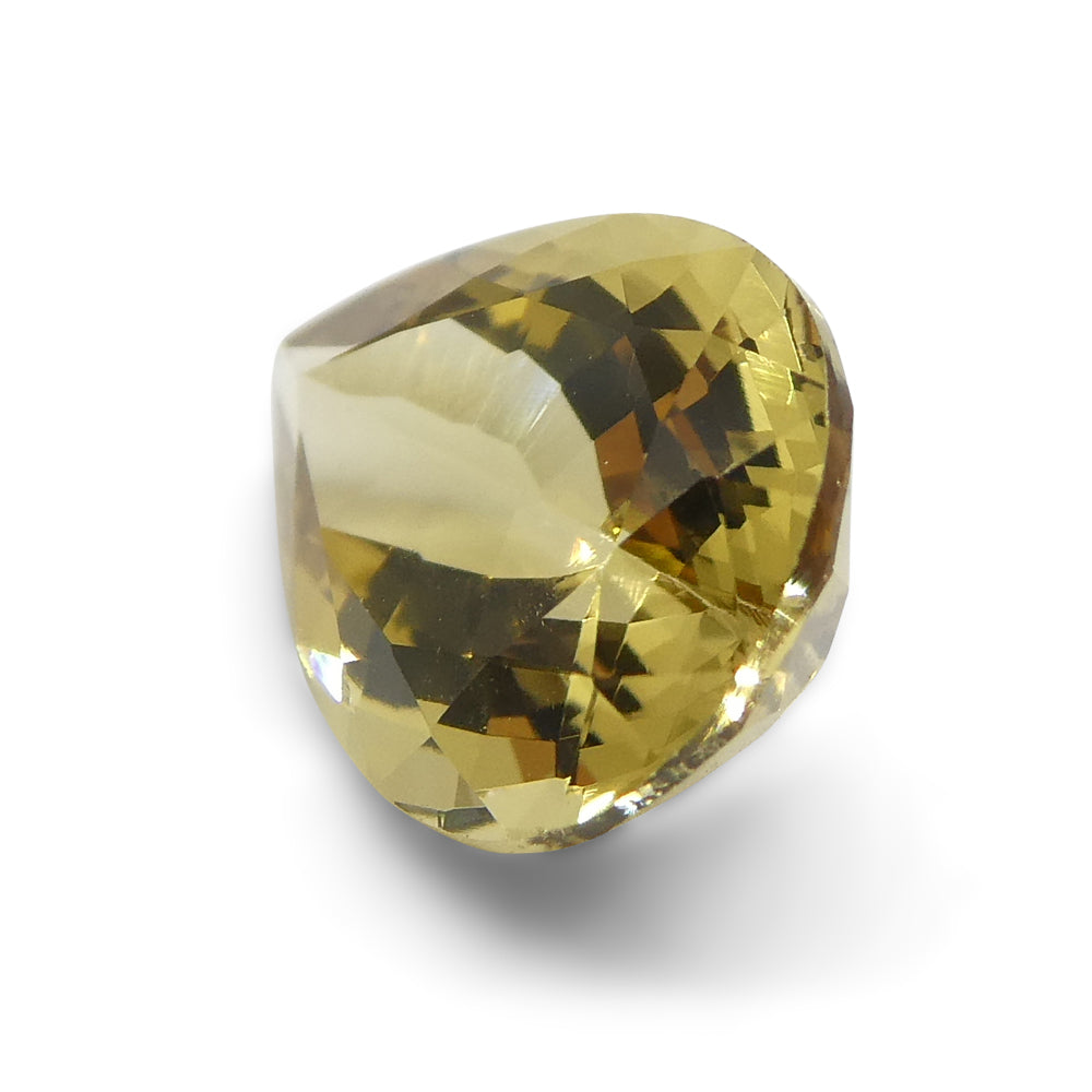 2.68ct Brazilian Pear Heliodor, golden yellow beryl gemstone from SkyJems Canadian gem specialists