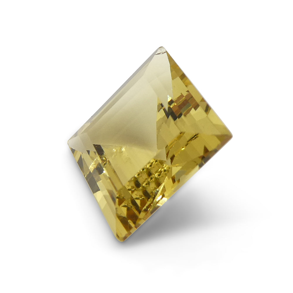 2.76ct Square Yellow Heliodor from Brazil - Skyjems Wholesale Gemstones