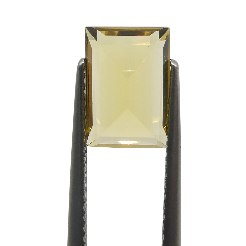 2.68ct Golden Yellow Heliodor Beryl from Brazil, precision octagon-emerald cut gemstone by SkyJems Canadian gem experts
