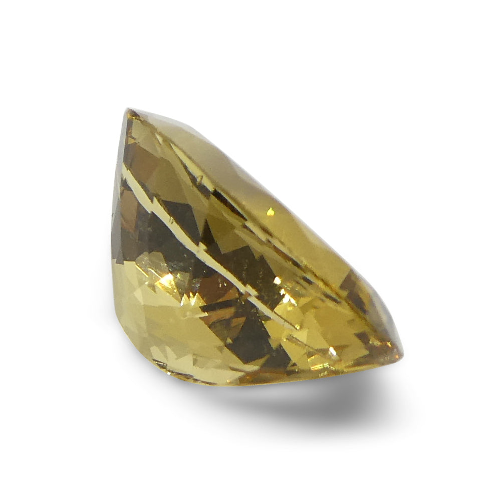 2.87ct Brazilian Heliodor, golden yellow oval beryl gemstone from SkyJems' premium single-stone collection