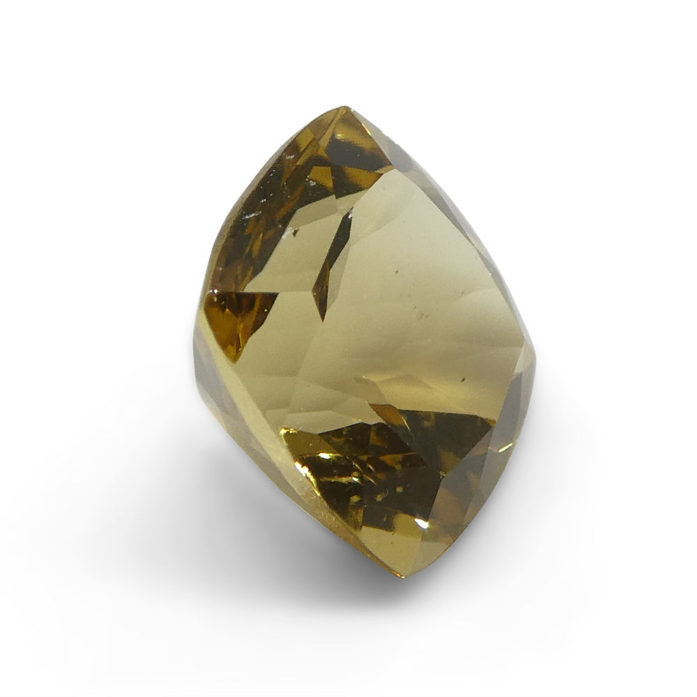 2.2ct Brazilian Golden Yellow Heliodor Beryl, Square Cushion Brilliant Cut Gemstone by SkyJems Canada