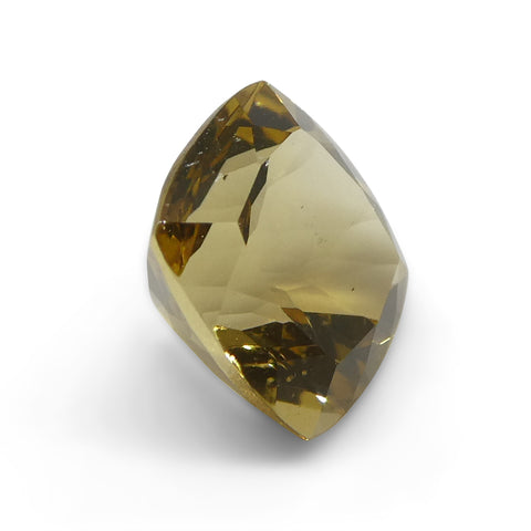 2.2ct Square Cushion Yellow Heliodor from Brazil