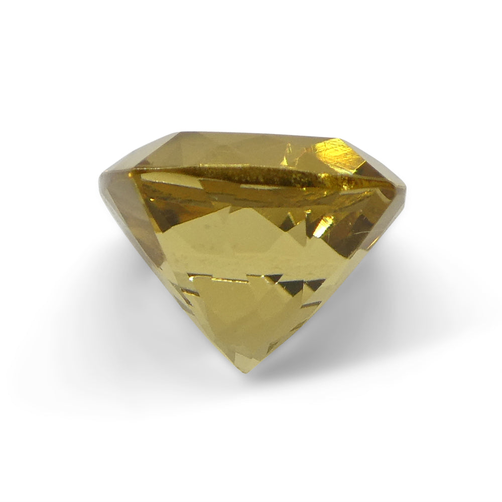 2.2ct Brazilian Golden Yellow Heliodor Beryl, Square Cushion Brilliant Cut Gemstone by SkyJems Canada