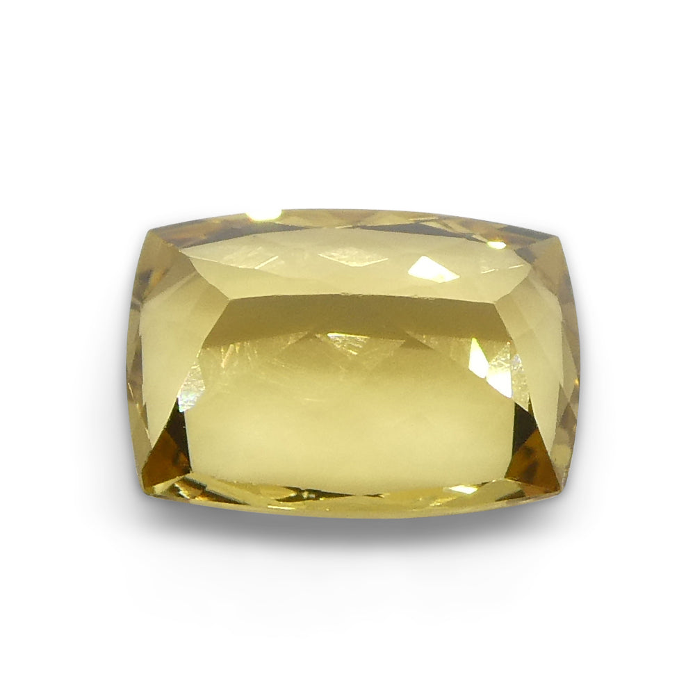 3.38ct Rectangular Cushion Yellow Heliodor from Brazil - Skyjems Wholesale Gemstones