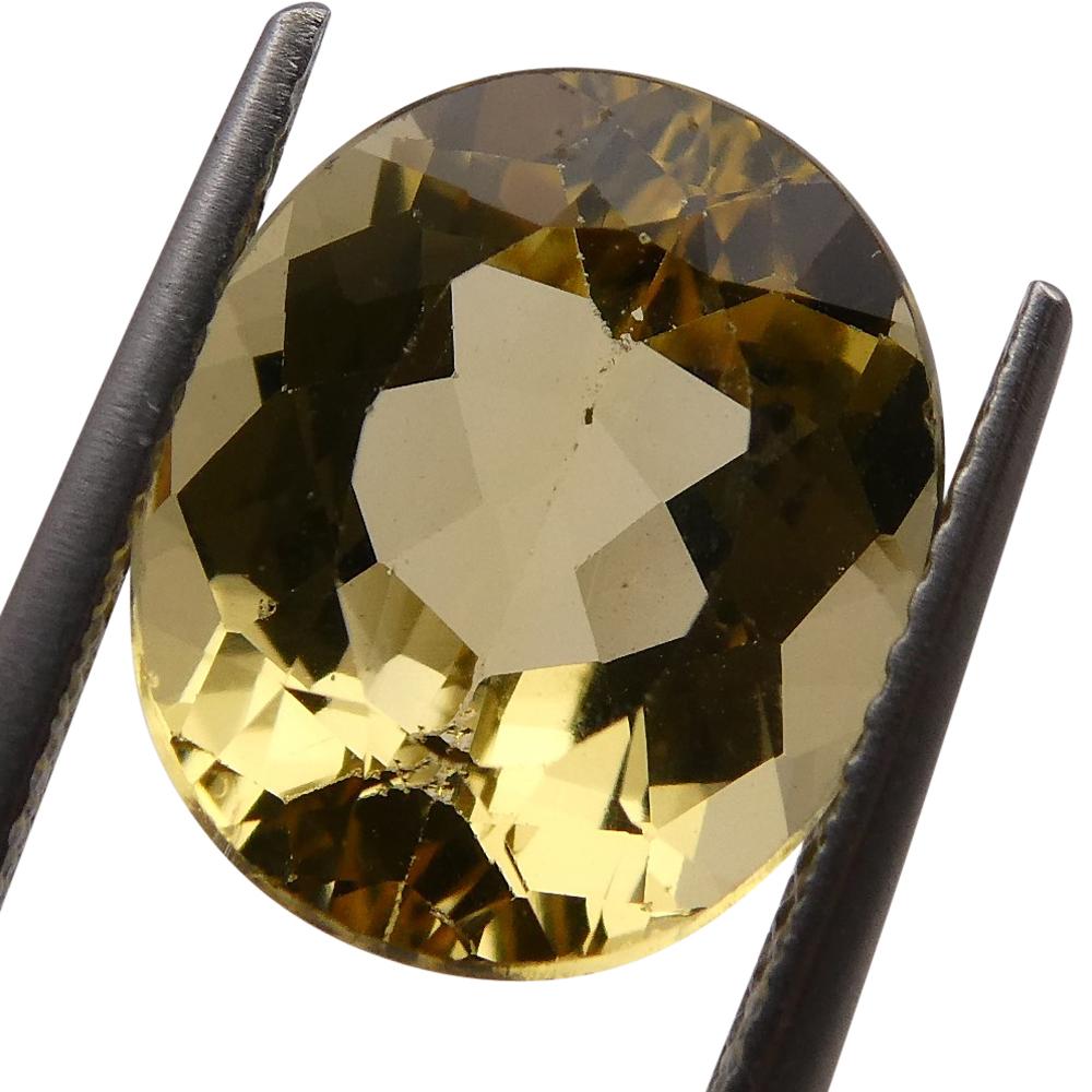 6.05 ct Oval Heliodor/Golden Beryl CGL-GRS Certified - Skyjems Wholesale Gemstones