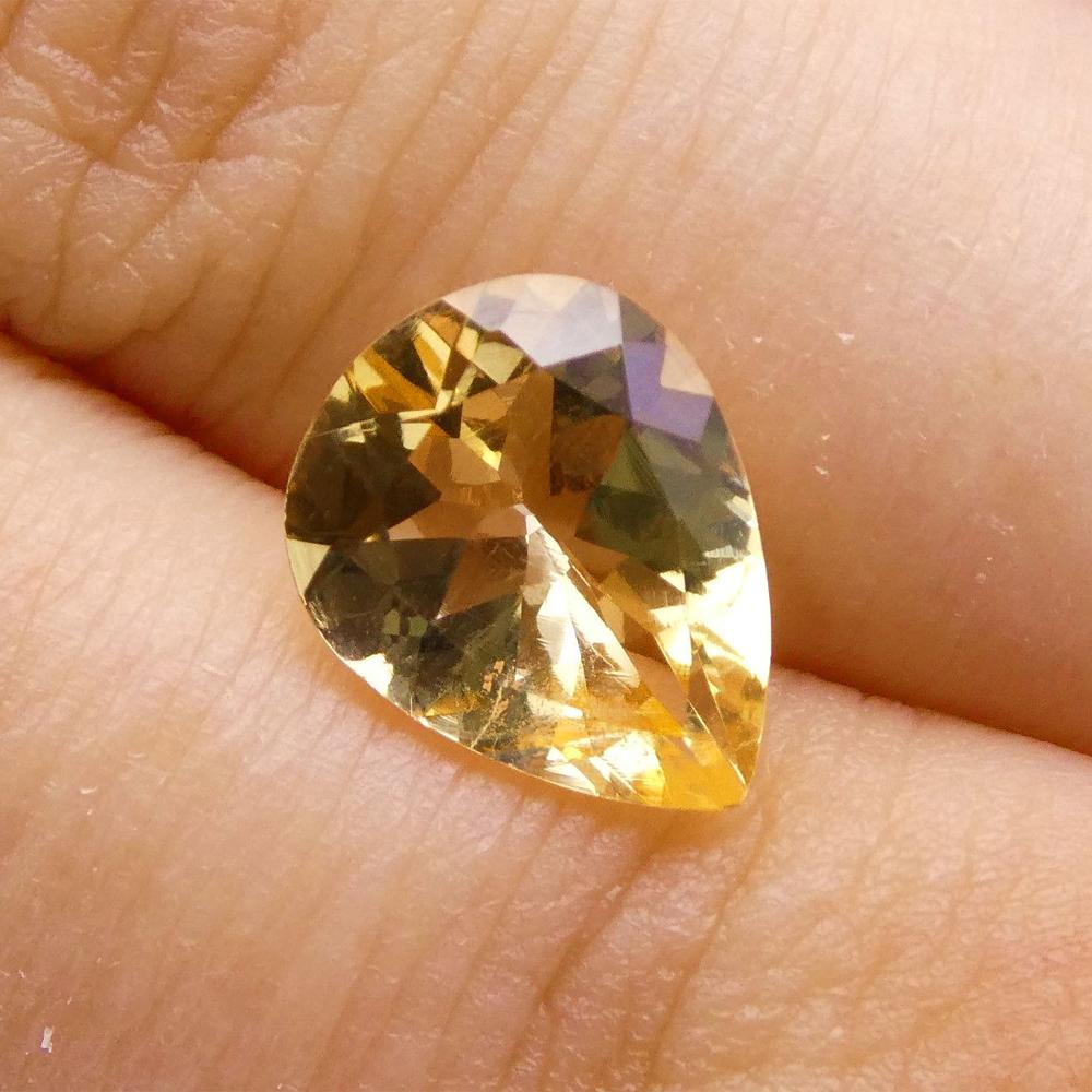 1.75 ct Pear Heliodor / Golden Beryl - Skyjems Wholesale Gemstones