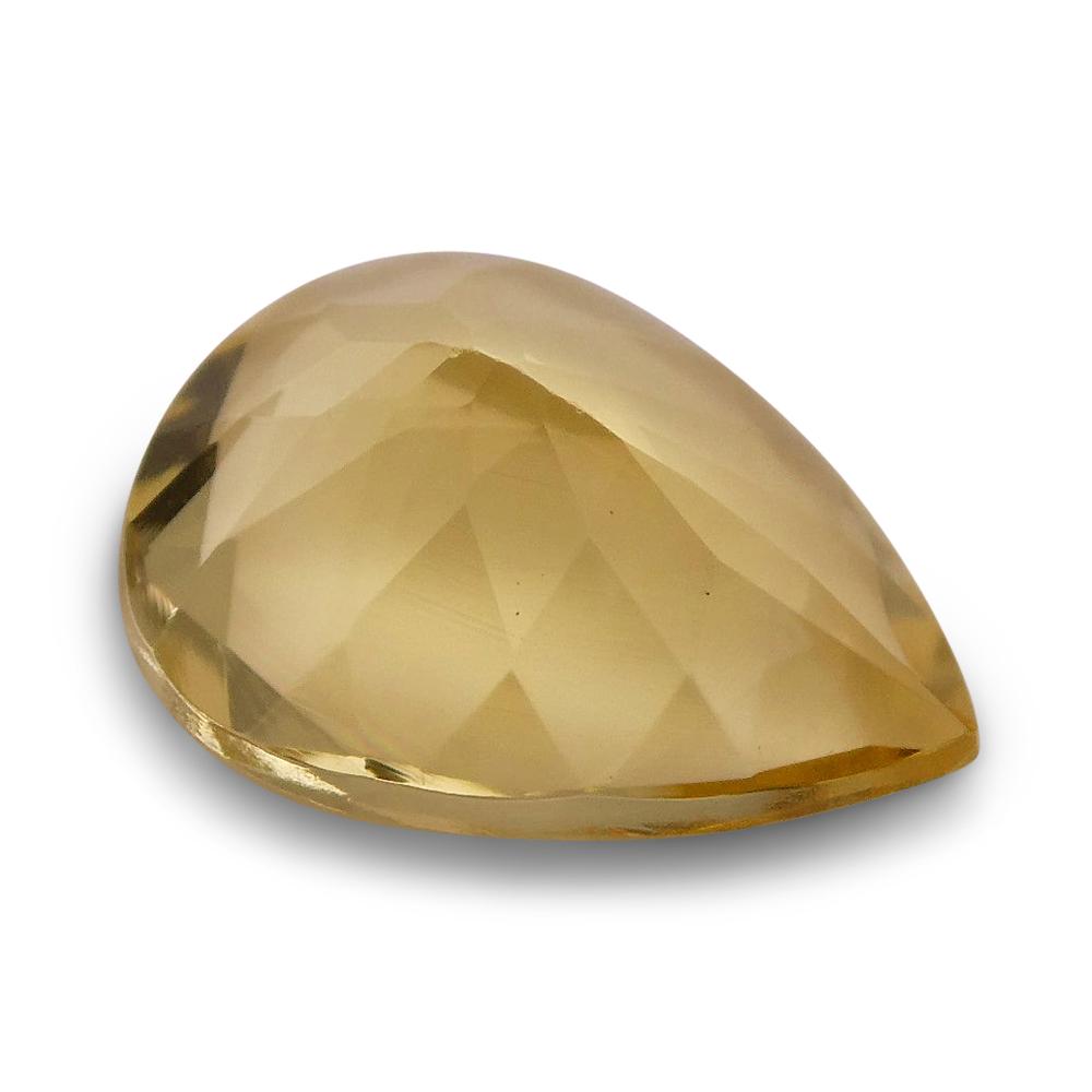 1.75 ct Brazilian Golden Yellow Heliodor Pear Beryl Gemstone from SkyJems Canadian Gem Specialists