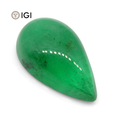 1.76 ct Pear Cabochon Emerald IGI Certified Brazil - Skyjems Wholesale Gemstones