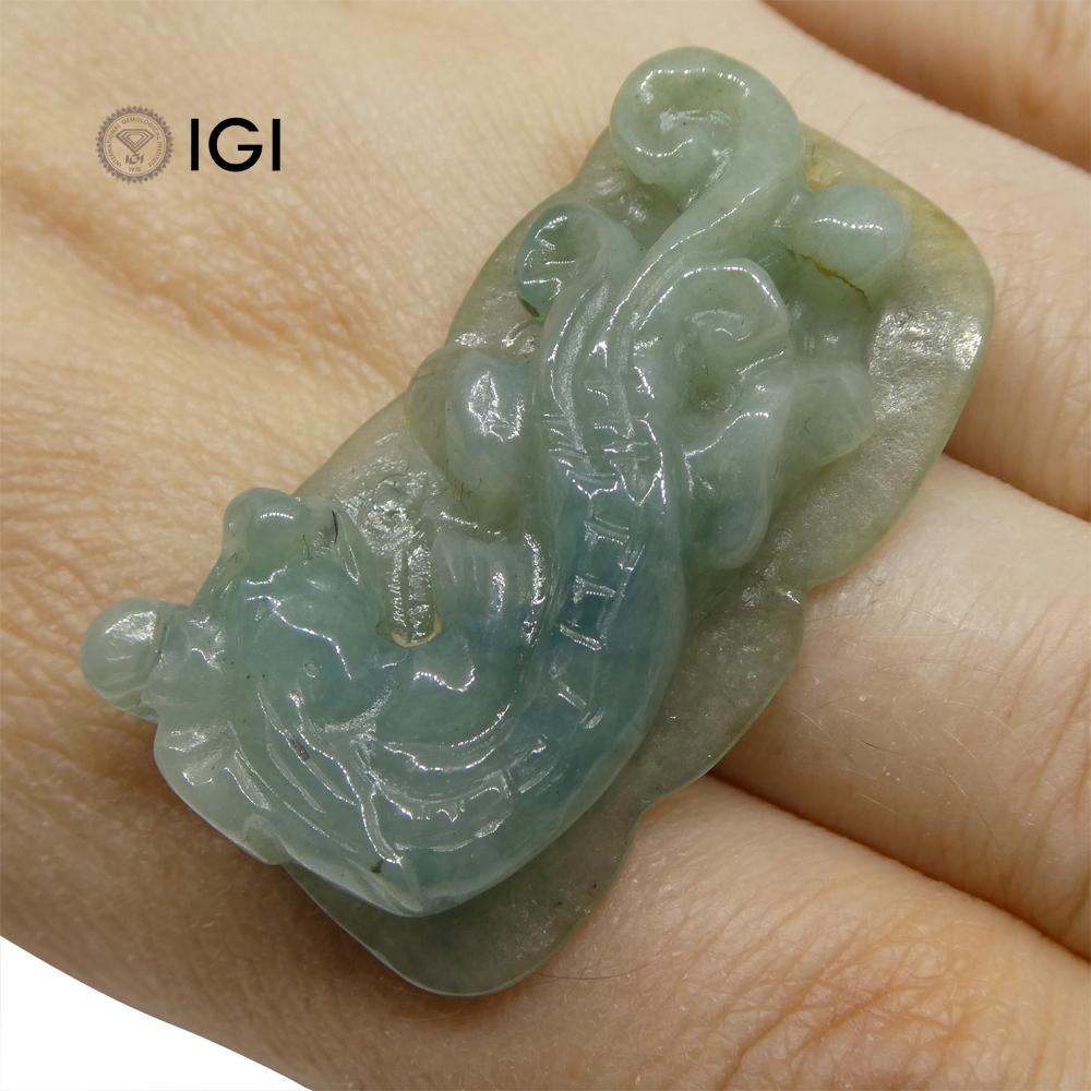 60.10 ct Jadeite Drilled Carving IGI Certified - Skyjems Wholesale Gemstones