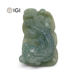 60.10 ct Jadeite Drilled Carving IGI Certified - Skyjems Wholesale Gemstones