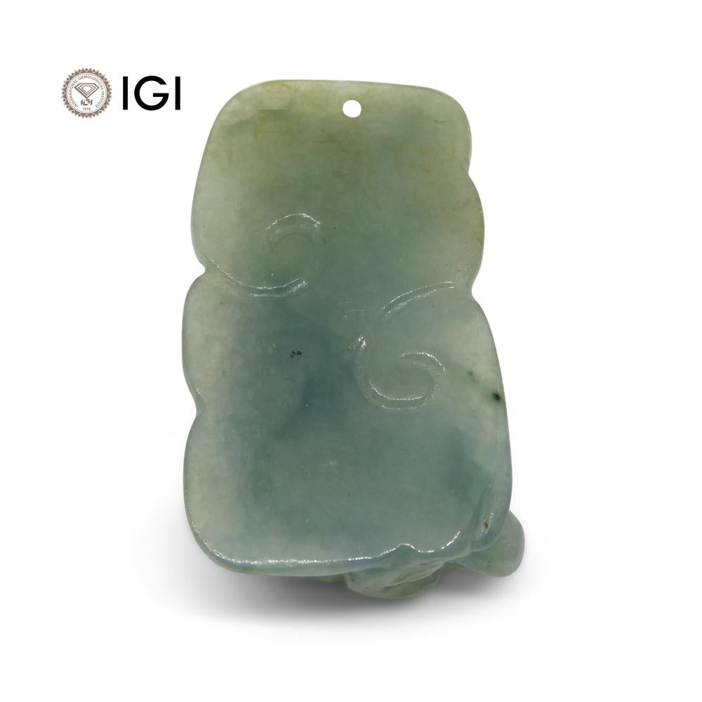 60.10 ct Jadeite Drilled Carving IGI Certified - Skyjems Wholesale Gemstones