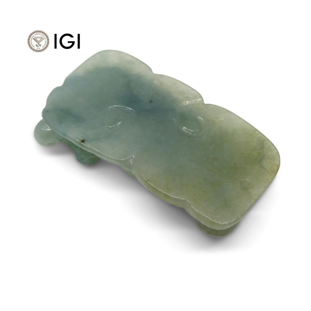 60.10 ct Jadeite Drilled Carving IGI Certified - Skyjems Wholesale Gemstones