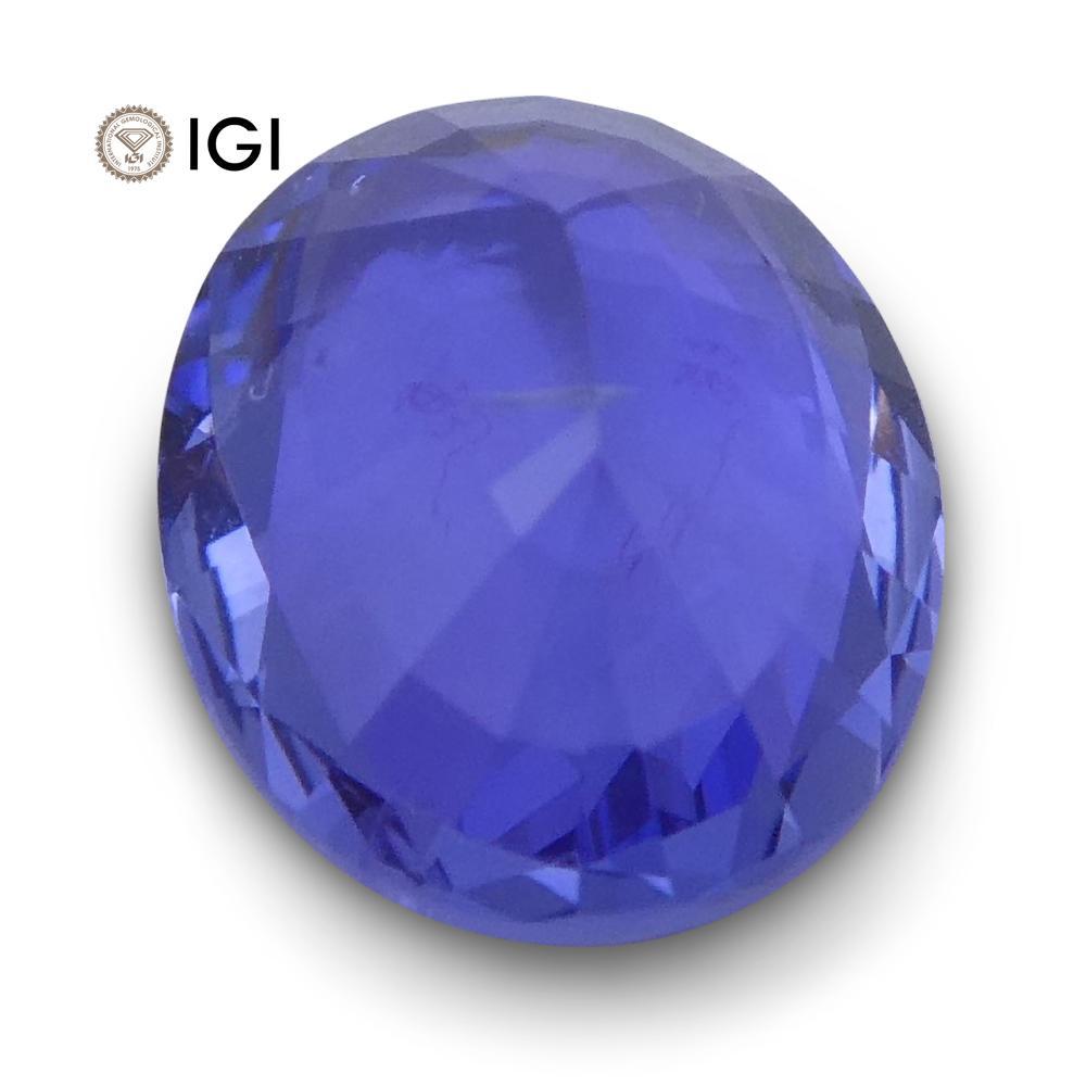 1.31 ct Oval Blue Sapphire IGI Certified Unheated - Skyjems Wholesale Gemstones